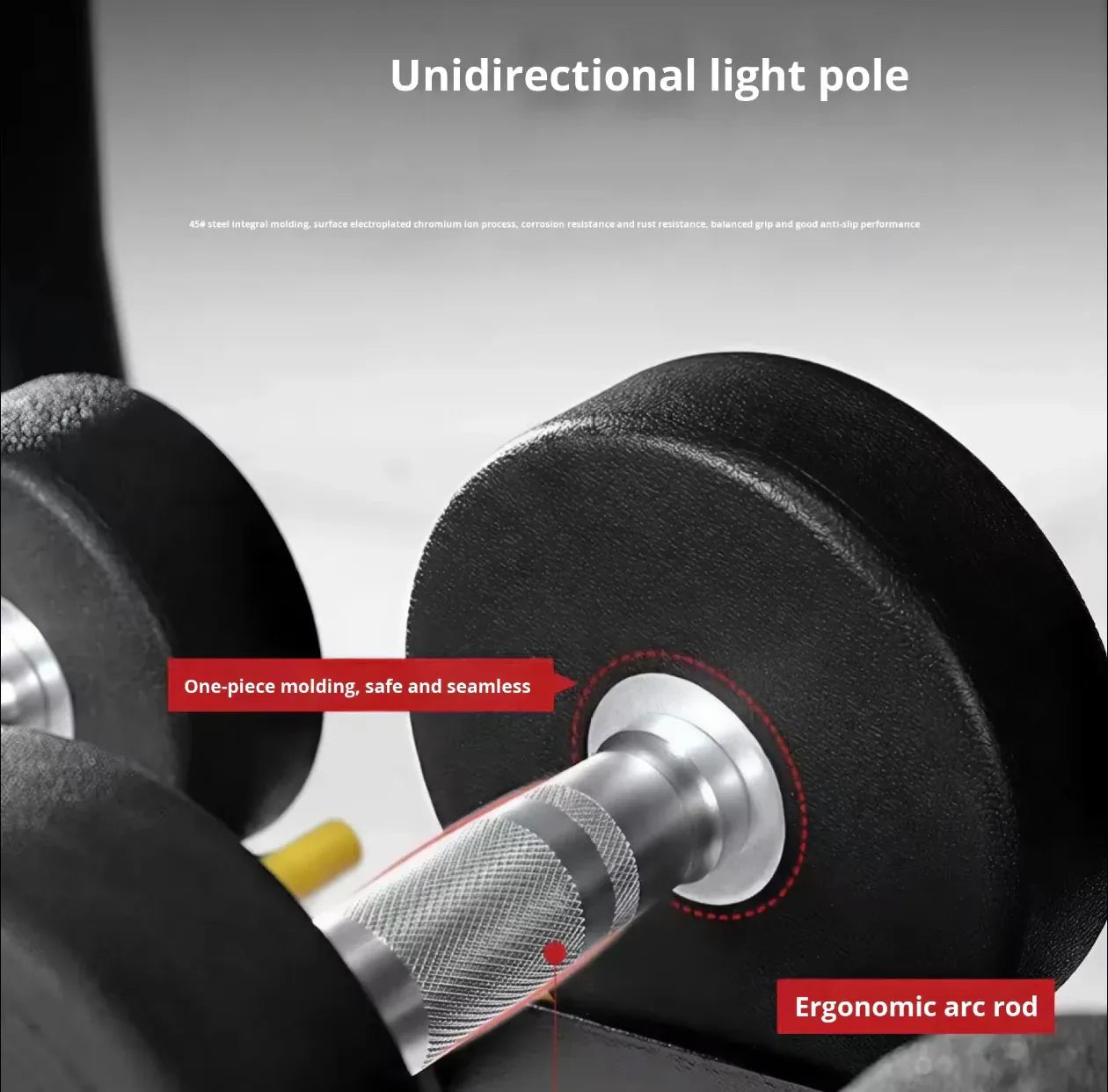 Commercial Round Dumbbells 17kg V1012-CFROUNDDB17-5