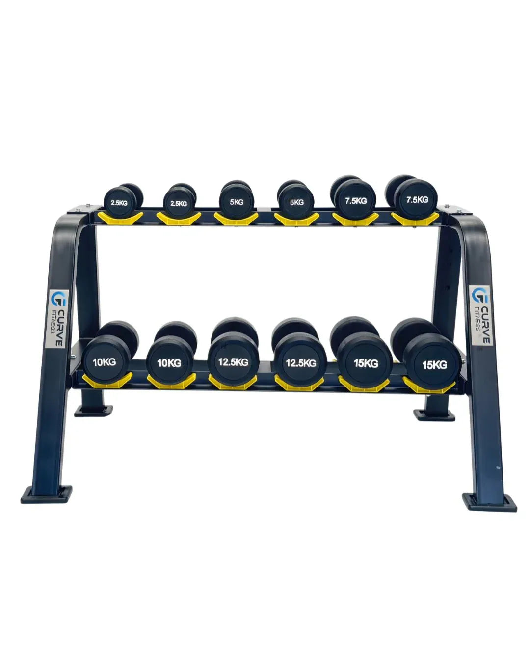 2-Tier Round Dumbbell Rack(Fits 6 pairs of Round Dumbbells) V1012-CFROUNDDBRACK2TIER
