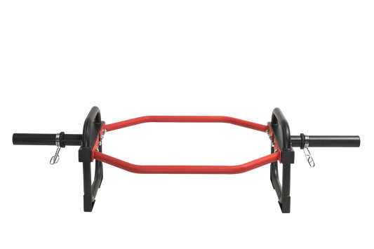 Olympic Shrug Deadlift Bar - Red/Black V1012-CFSHRDBTB