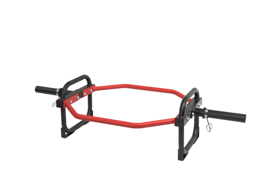 Olympic Shrug Deadlift Bar - Red/Black V1012-CFSHRDBTB