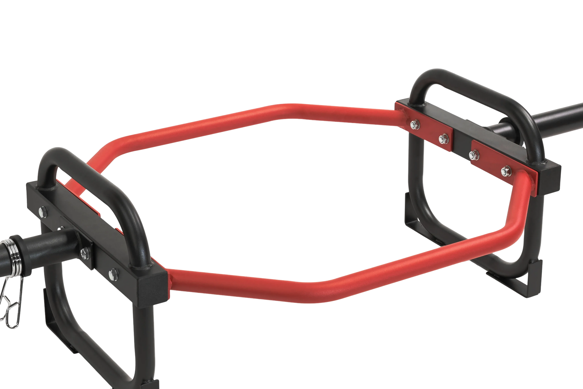 Olympic Shrug Deadlift Bar - Red/Black V1012-CFSHRDBTB