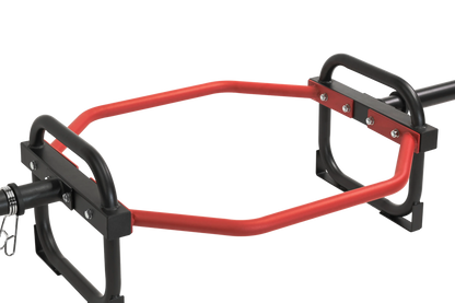 Olympic Shrug Deadlift Bar - Red/Black V1012-CFSHRDBTB