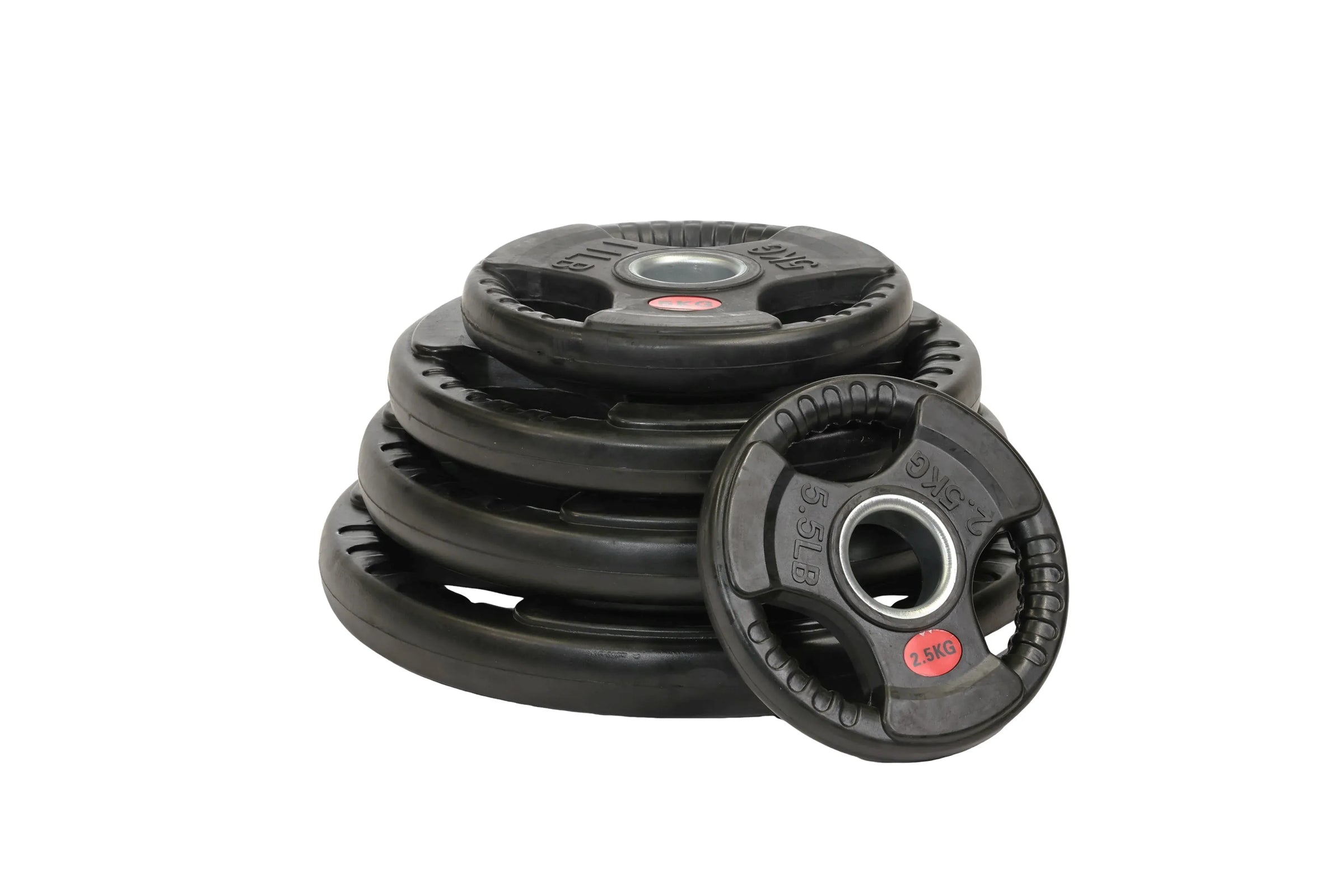 Tri-Grip Olympic Bumper Plates - 105kg kit V1012-CFTG105