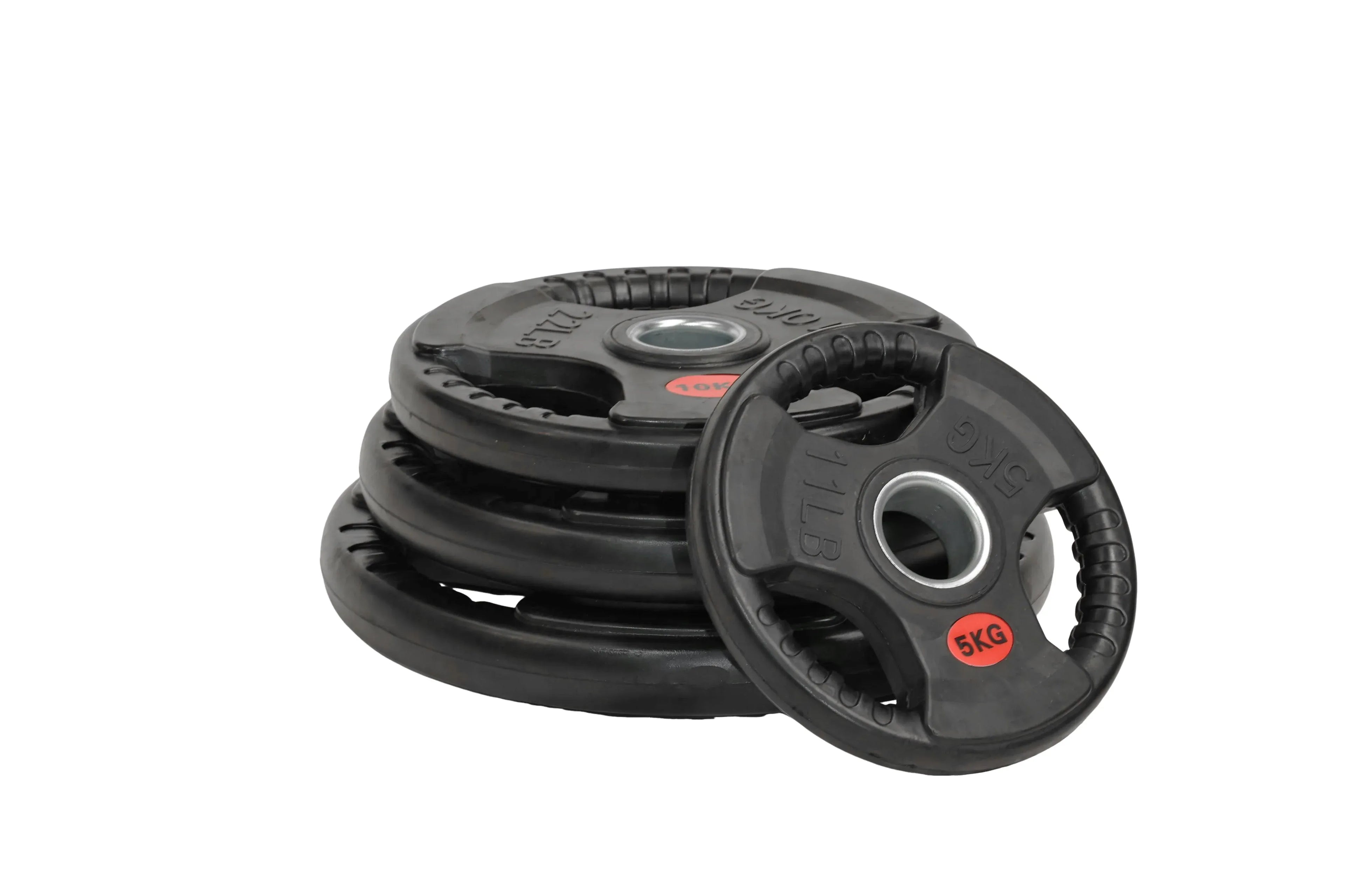 Tri-Grip Olympic Bumper Plates - 105kg kit V1012-CFTG105