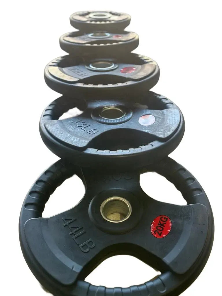 Tri-Grip Olympic Bumper Plates - 105kg kit V1012-CFTG105