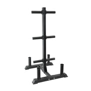 Heavy Duty Tree Rack PLUS Coloured Bumper Plates 150kg Set V1012-CFTREECLR150