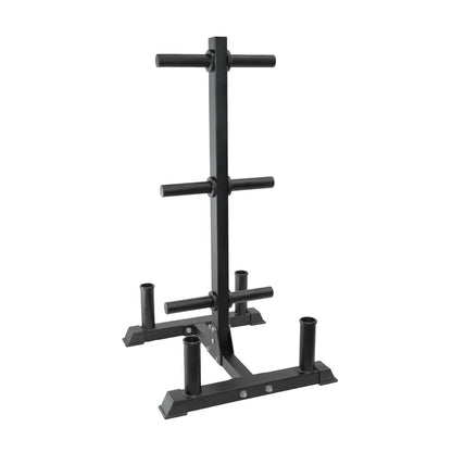 Heavy Duty Tree Rack PLUS Coloured Bumper Plates 150kg Set V1012-CFTREECLR150