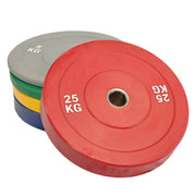 Heavy Duty Tree Rack PLUS Coloured Bumper Plates 150kg Set V1012-CFTREECLR150
