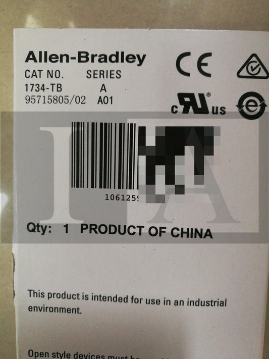 1734-TB | Allen Bradley | Pt I/O Card Base Removable Screw, Opened, Ser A V1019-1734-TB