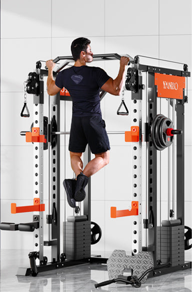 SmartFit M1 Max 130kg Pin Loaded Multi Functional Training Smith Machine Home Gym Power Rack Machine V1025-717331801236