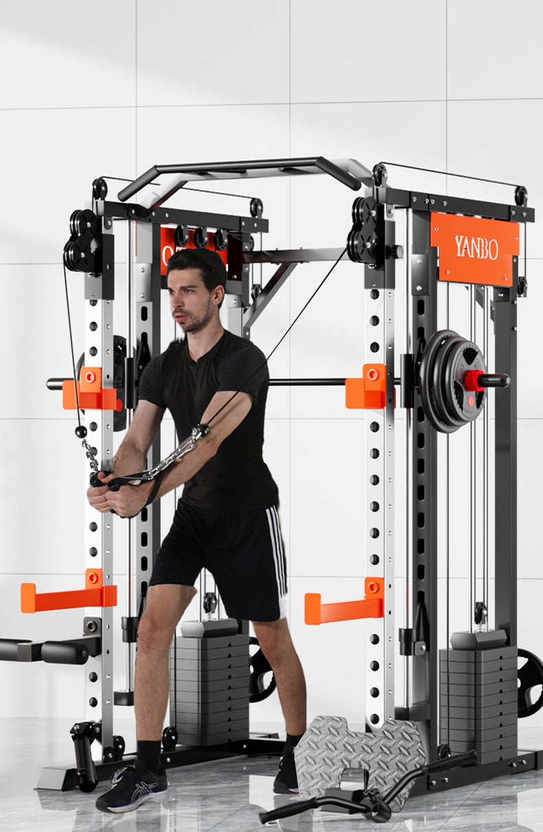 SmartFit M1 Max 130kg Pin Loaded Multi Functional Training Smith Machine Home Gym Power Rack Machine V1025-717331801236