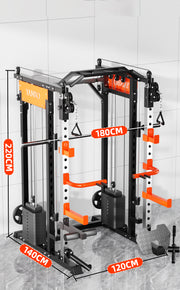 SmartFit M1 Max 130kg Pin Loaded Multi Functional Training Smith Machine Home Gym Power Rack Machine V1025-717331801236