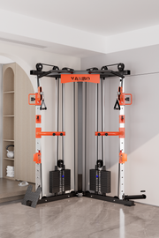 SmartFit C1 Max Multi Functional Cable Crossover Station 130kgs Pin Loaded Machine with attachment V1025-717331801267