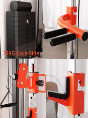 SmartFit C1 Max Multi Functional Cable Crossover Station 130kgs Pin Loaded Machine with attachment V1025-717331801267