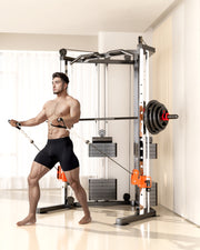 SmartFit C3 Max multi functional trainer smith machine with 130kgs pin loaded weights Machine with attachment V1025-717331801298