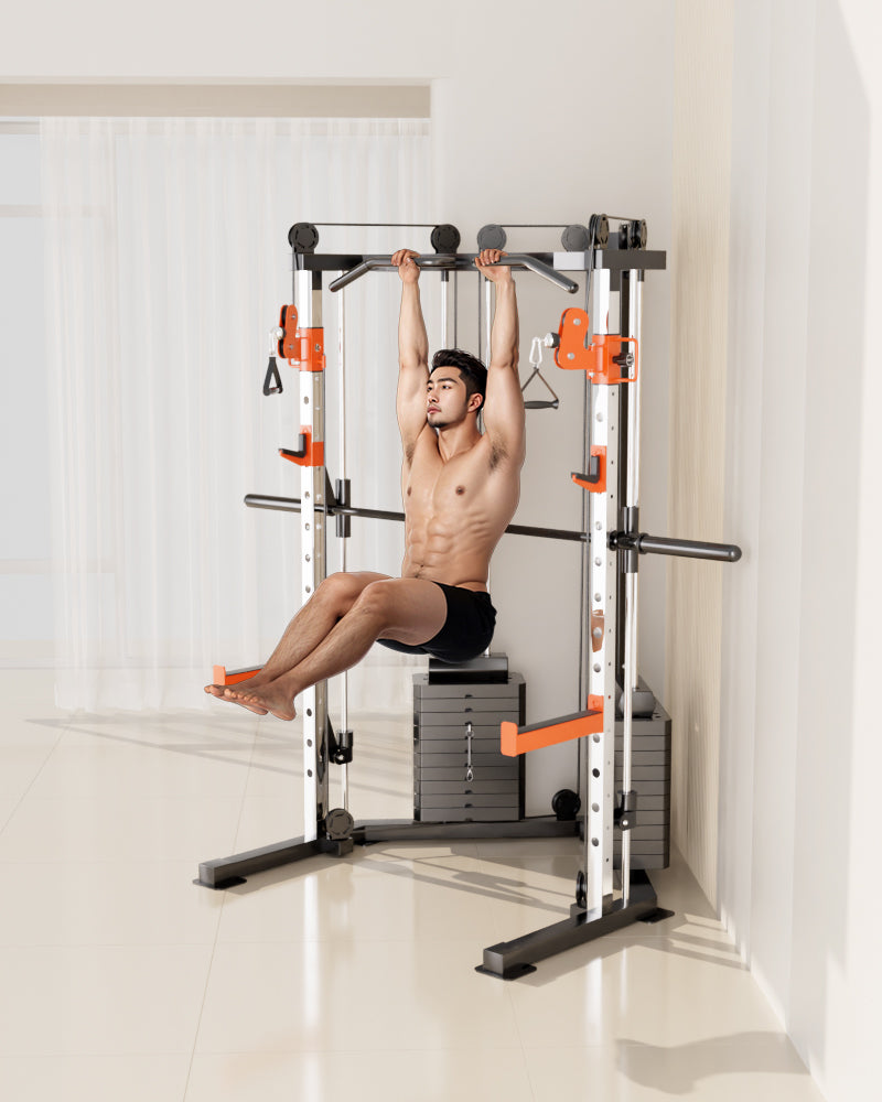 SmartFit C3 Max multi functional trainer smith machine with 130kgs pin loaded weights Machine with attachment V1025-717331801298