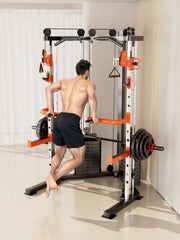 SmartFit C3 Max multi functional trainer smith machine with 130kgs pin loaded weights Machine with attachment V1025-717331801298