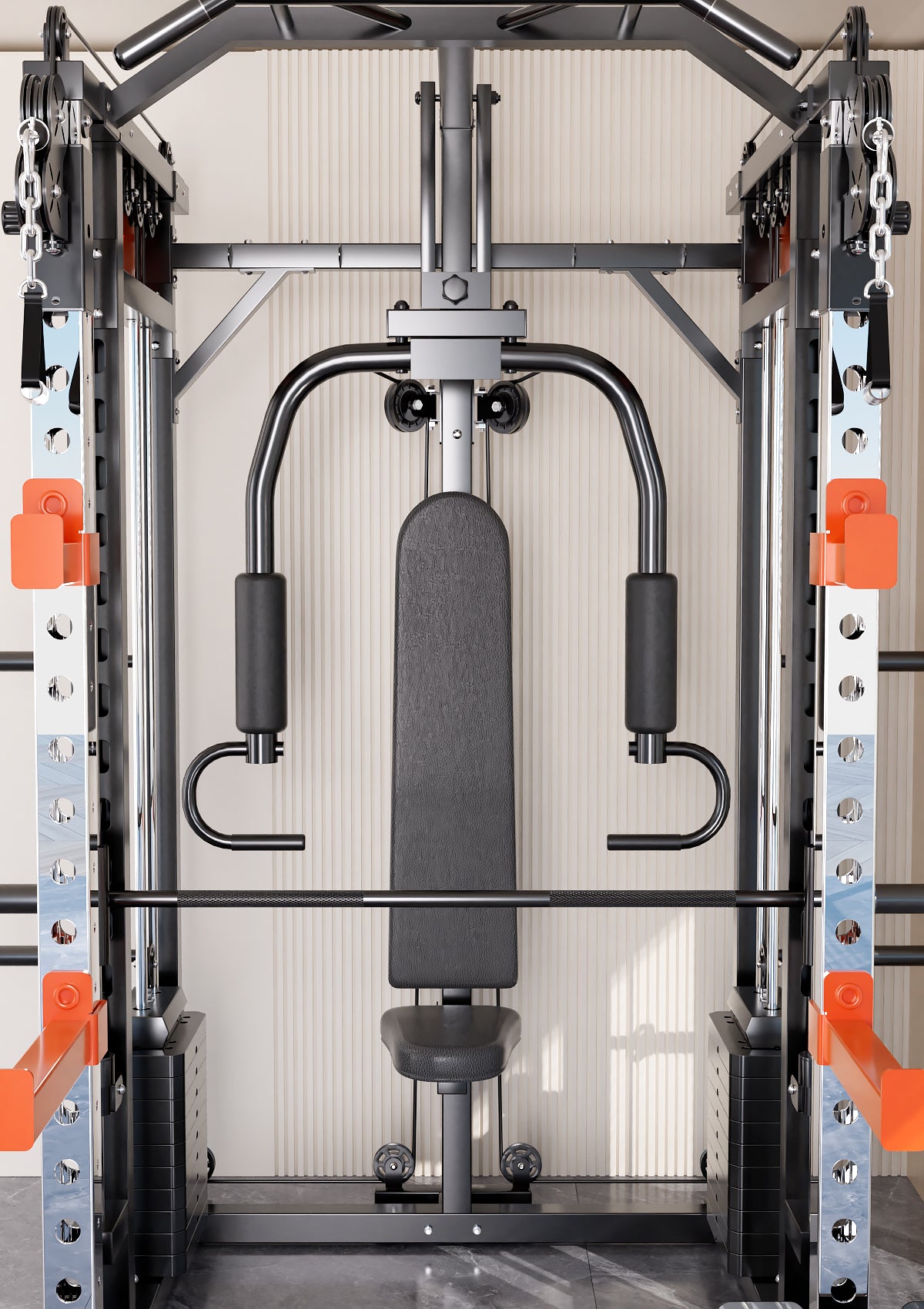 130kgs pin loaded SmartFit M1 Ultra Leg Press and Chest Fly Multi Functional Training Smith Machine Home Gym V1025-717331801304