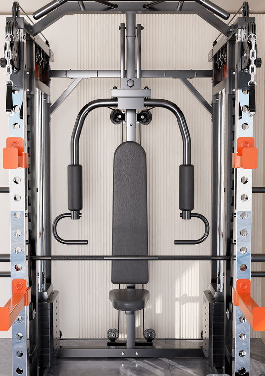 130kgs pin loaded SmartFit M1 Ultra Leg Press and Chest Fly Multi Functional Training Smith Machine Home Gym V1025-717331801304