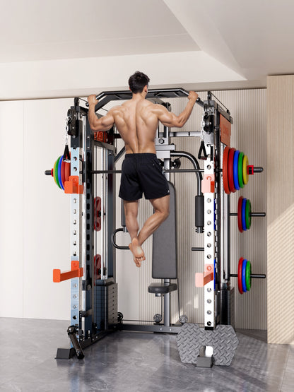 130kgs pin loaded SmartFit M1 Ultra Leg Press and Chest Fly Multi Functional Training Smith Machine Home Gym V1025-717331801304