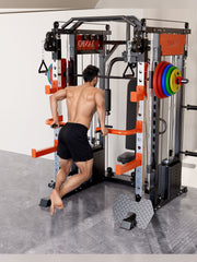130kgs pin loaded SmartFit M1 Ultra Leg Press and Chest Fly Multi Functional Training Smith Machine Home Gym V1025-717331801304