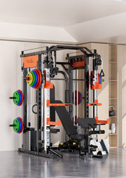 SmartFit M1 Ultra Leg Press and Chest Fly Multi Functional Training Smith Machine Home Gym with 130kgs pin V1025-717331801328