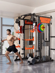 SmartFit M1 Ultra Leg Press and Chest Fly Multi Functional Training Smith Machine Home Gym with 130kgs pin V1025-717331801328
