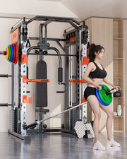 SmartFit M1 Ultra Leg Press and Chest Fly Multi Functional Training Smith Machine Home Gym with 130kgs pin V1025-717331801328