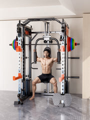 SmartFit M1 Ultra Leg Press and Chest Fly Multi Functional Training Smith Machine Home Gym with 130kgs pin V1025-717331801328