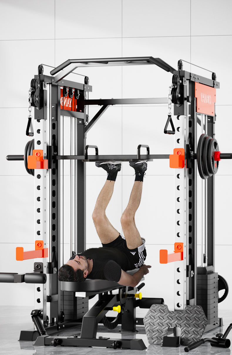 SmartFit M1 Max 130kg Pin Loaded Multi Functional Training Smith Machine Home Gym Power Rack Machine package V1025-717331801335