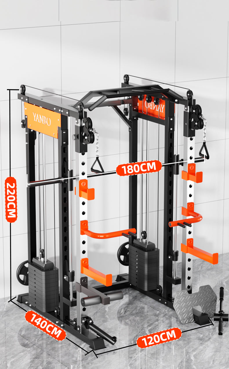 SmartFit M1 Max 130kg Pin Loaded Multi Functional Training Smith Machine Home Gym Power Rack Machine package V1025-717331801335