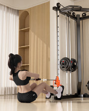 SmartFit C1 Max Multi Functional Cable Crossover Station 130kgs Pin Loaded Machine + Multi Func Bench+7Ft V1025-717331801397