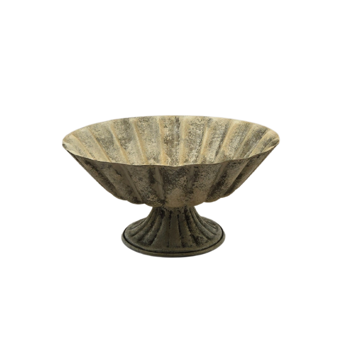 Roman Bowl - Zinc Finish | Metal Decorative & Serving Bowl V1026-KLC9147
