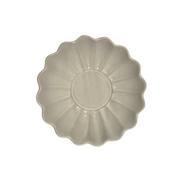 Set of 2 Scalloped Terracotta Bowls | White Glaze Finish | Decorative & Serving Bowls V1026-KLC9209