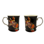 Midnight Safari Giraffe Mug Set of 2| Bold Animal Print Drinkware V1026-KLCCW1086B