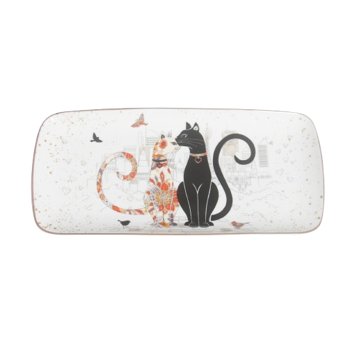 Cat Couple Embossed Entertaining Set V1026-KLCCW1201N-CW1206