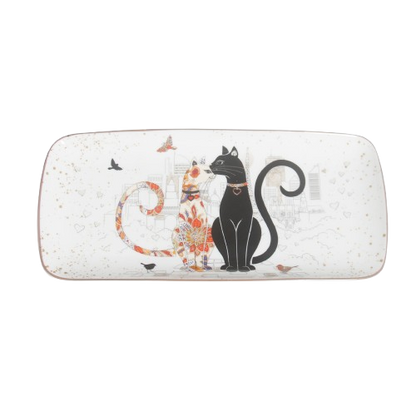 Cat Couple Embossed Entertaining Set V1026-KLCCW1201N-CW1206