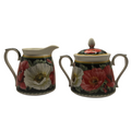 Poppies-on-Black Fine Bone China Milk & Sugar Bowls (Set of 2) V1026-KLCCW1270SC