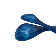 IDRA Blue Swirl Resin Salad Server Set - Handcrafted Marbled Finish V1026-KLCDA0517