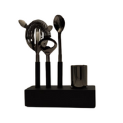 Plantation Bar Tools Stand Black & Silver V1026-KLCDIM0006