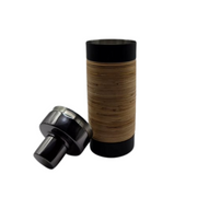 Plantation Cocktail Shaker - Matte Black with Rattan Wrap | Stainless Steel Barware V1026-KLCDIM0008