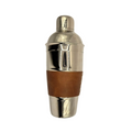 Verona Cocktail Shaker - 700ml Nickel-Plated Bar Shaker with Leather Grip | Silver V1026-KLCDIM14425