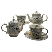 Lavender & Olive Tea Set for 2 - Premium Porcelain V1026-KLCDW0001