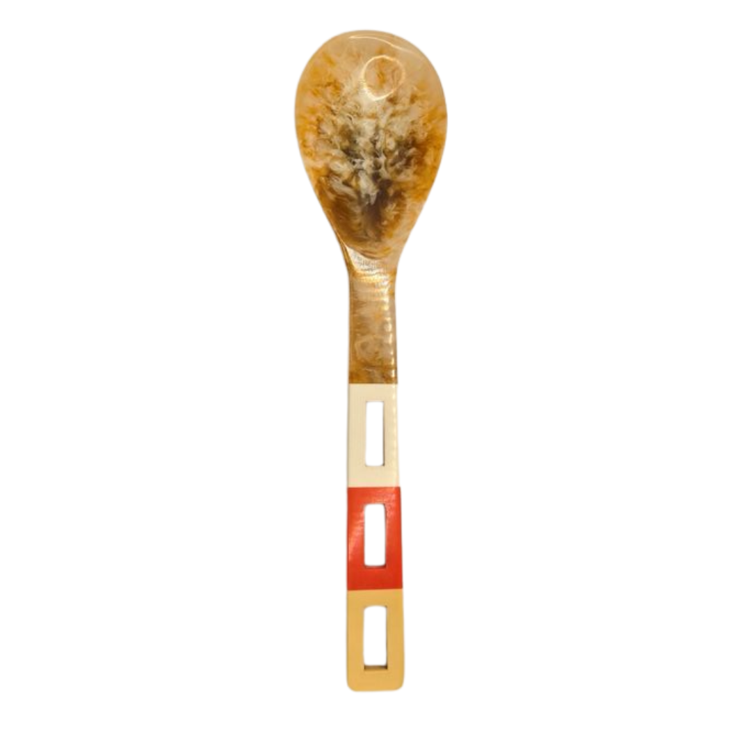 Retro Orange Multi Resin Serving Spoon | Hand-Poured | Food Safe V1026-KLCFR2733