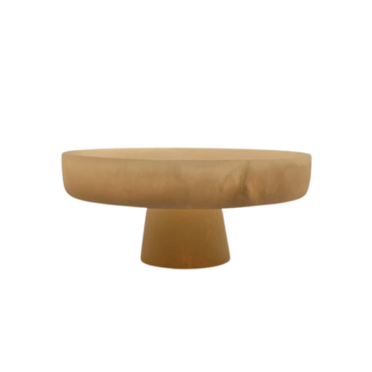 Hand-Poured Pedestal Serving Bowl V1026-KLCFR2813WH