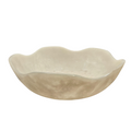 Allegra Large Resin Bowl - White | Decorative & Serving Bowl V1026-KLCHH24083WH