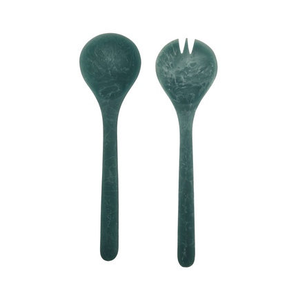 Blue Resin Salad Server Set -Handcrafted V1026-KLCHH24096BL