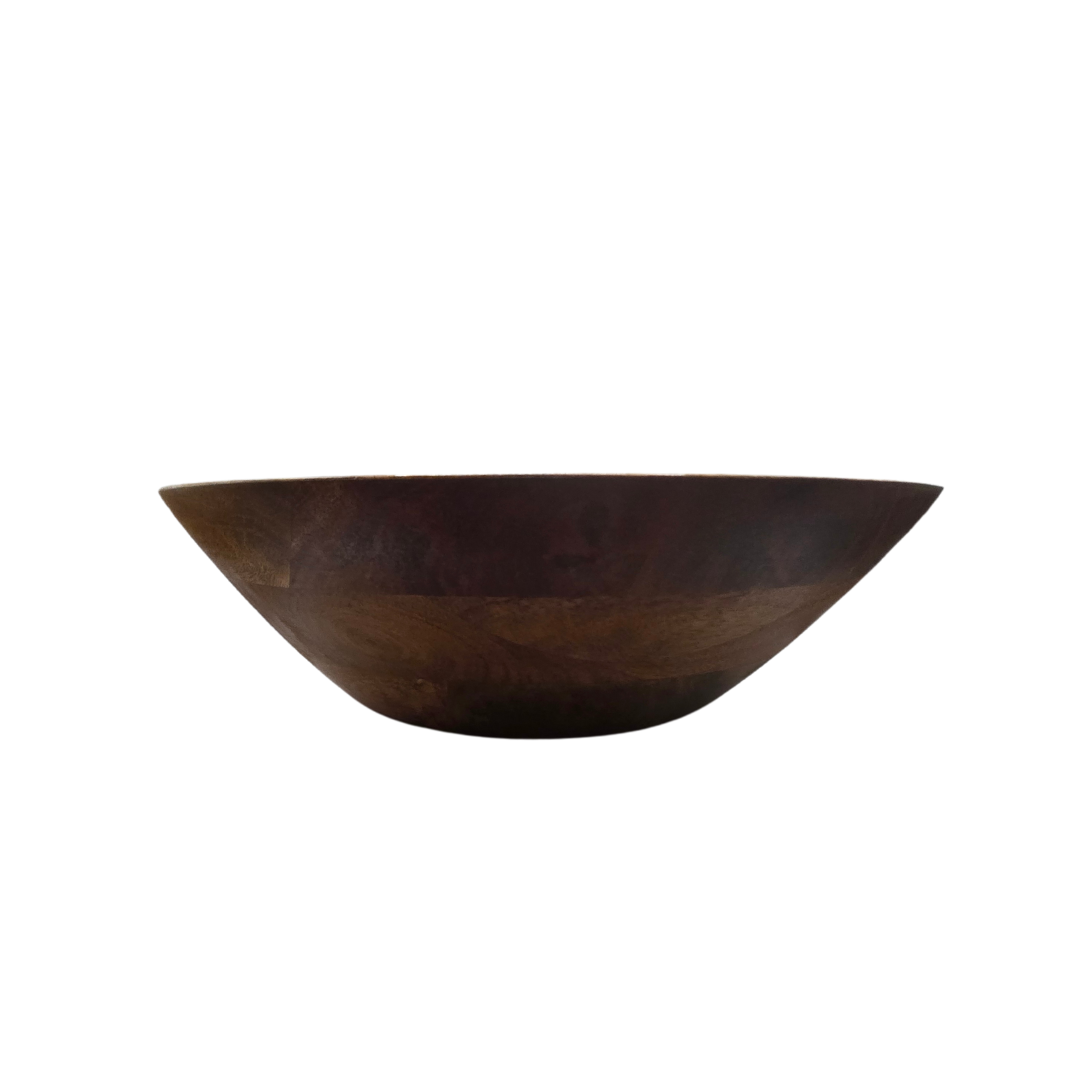 Handcrafted Mango Wood & Enamel Serving Bowl - Natural & Food-Safe V1026-KLCHH24273