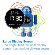 Laser Kids Robot Alarm Clock - Blue V1031-ALC-KROBOT-BL