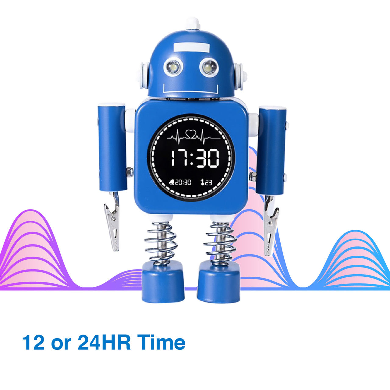 Laser Kids Robot Alarm Clock - Blue V1031-ALC-KROBOT-BL